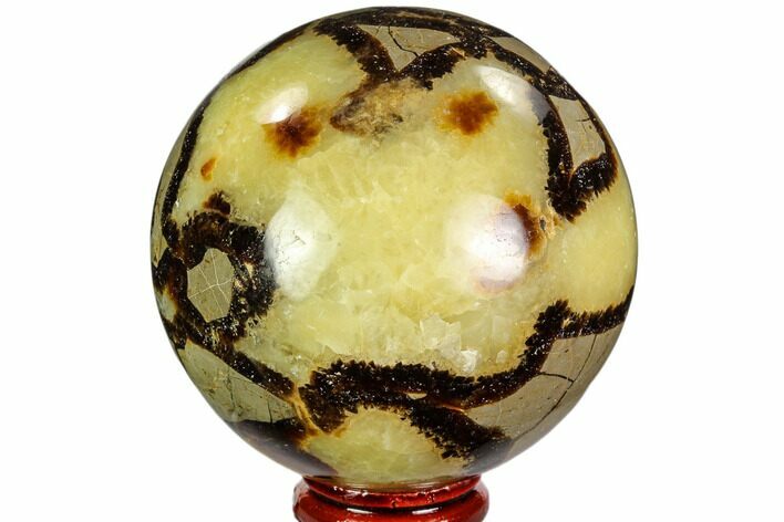 Polished Septarian Sphere - Madagascar #110674